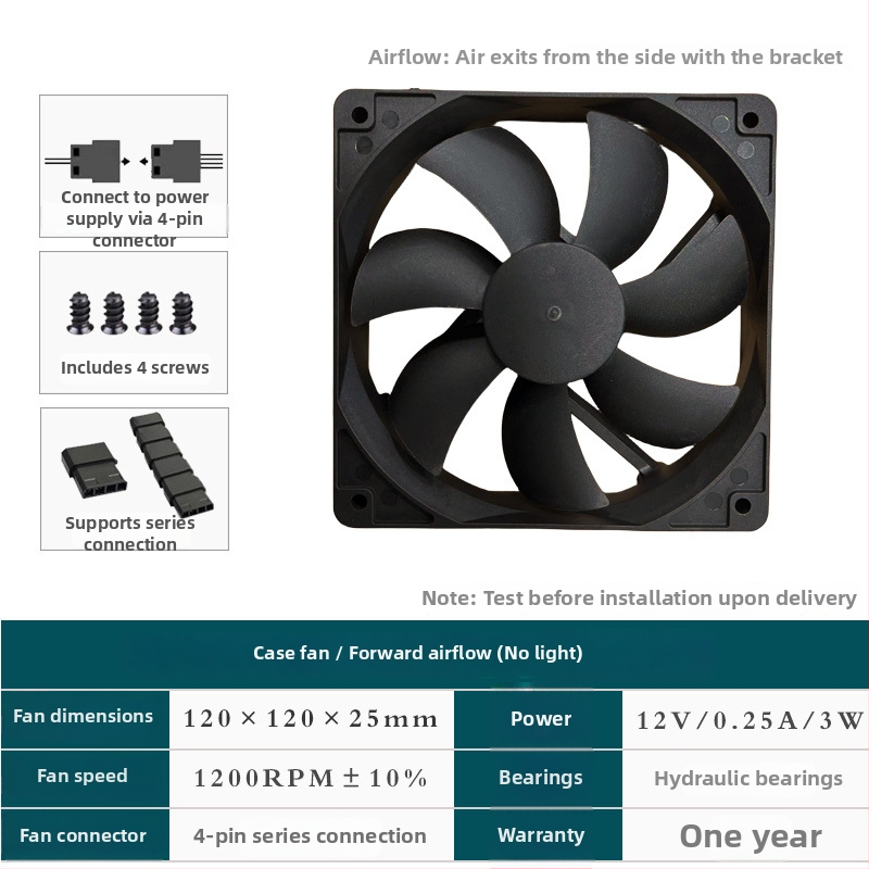 Chladiaci ventilátor pre notebook s RGB podsvietením, pre skriňu notebooku, vzduchové chladenie