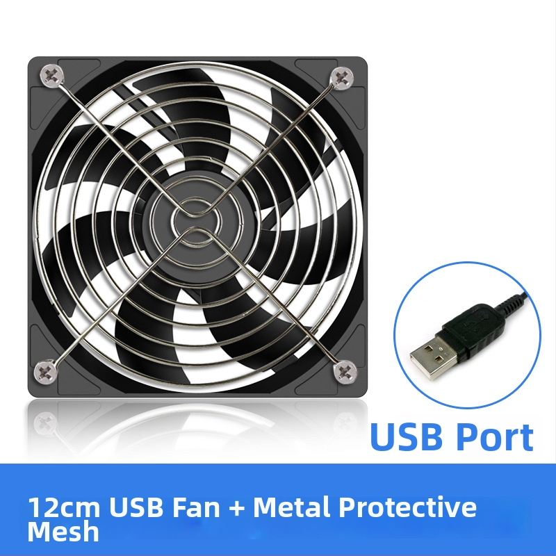 Notebookový USB chladiaci ventilátor (ABS, hydraulické ložisko, 1200 rpm, 18 dB, USB 1)