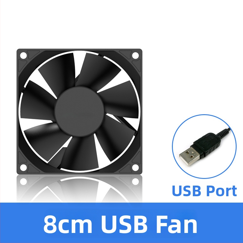 Notebookový USB chladiaci ventilátor (ABS, hydraulické ložisko, 1200 rpm, 18 dB, USB 1)