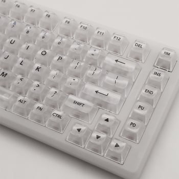 Kape tipkovnice, ledeno prozirne, OEM profil, PC materijal, kompatibilno s mehaničkim tipkovnicama 61/68/87/98/99/104
