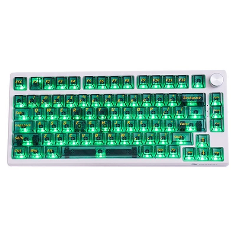 Kape tipkovnice, ledeno prozirne, OEM profil, PC materijal, kompatibilno s mehaničkim tipkovnicama 61/68/87/98/99/104