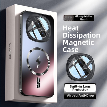 HONOR Magic6 tālruņa vāciņš ar objektīva aizsardzību, pilnīgi matēts akrila pārklājums (Materiāls: akrils; Apdare: matēta; Pielāgošana: atbalstīta; Funkcija: kritiena aizsardzība; Saderīgi modeļi: HONOR)