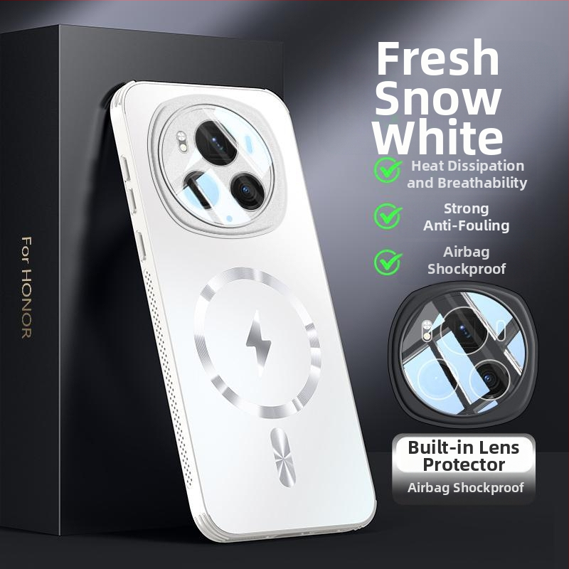 HONOR Magic6 tālruņa vāciņš ar objektīva aizsardzību, pilnīgi matēts akrila pārklājums (Materiāls: akrils; Apdare: matēta; Pielāgošana: atbalstīta; Funkcija: kritiena aizsardzība; Saderīgi modeļi: HONOR)