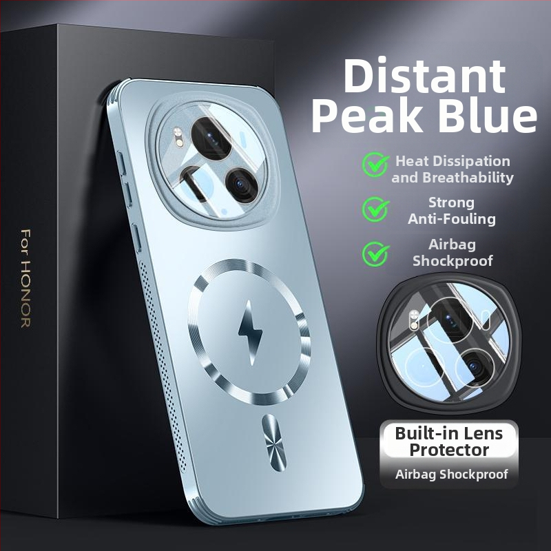 HONOR Magic6 tālruņa vāciņš ar objektīva aizsardzību, pilnīgi matēts akrila pārklājums (Materiāls: akrils; Apdare: matēta; Pielāgošana: atbalstīta; Funkcija: kritiena aizsardzība; Saderīgi modeļi: HONOR)