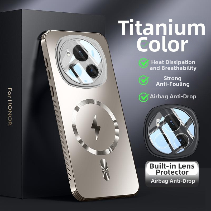 HONOR Magic6 tālruņa vāciņš ar objektīva aizsardzību, pilnīgi matēts akrila pārklājums (Materiāls: akrils; Apdare: matēta; Pielāgošana: atbalstīta; Funkcija: kritiena aizsardzība; Saderīgi modeļi: HONOR)