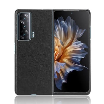 Carcasă pentru telefon pentru Honor Magic V5/Vs3 — textură piele Lychee, spate PC+piele, prelucrare mecanică, rezistentă la șocuri