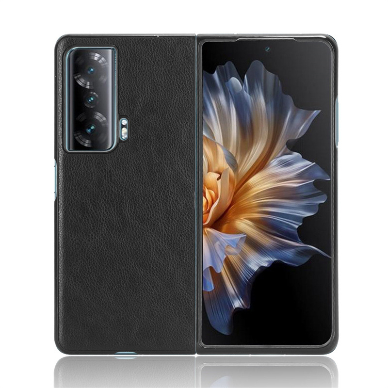 Carcasă pentru telefon pentru Honor Magic V5/Vs3 — textură piele Lychee, spate PC+piele, prelucrare mecanică, rezistentă la șocuri