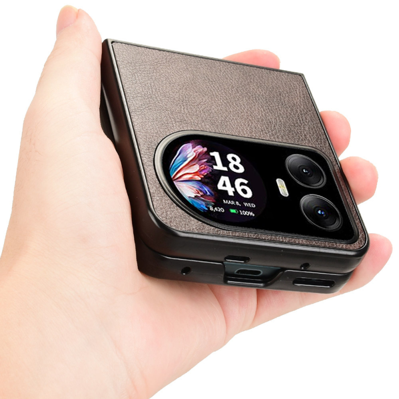 Husă de telefon Lingdu Hero 10 – piele artificială, design clamshell, margine cu tratament de ulei, personalizabilă, protecție antiuzură și anti-amprente