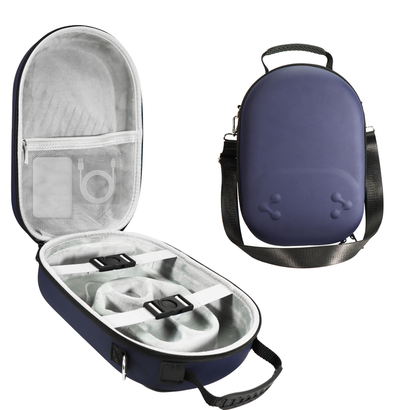 Bibuks púzdro na VR okuliare pre Meta Quest 3S, EVA+ koža, lisovanie za tepla, 675 g