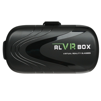 VR brilles uz galvas - RL VR BOX VR BOX, displeja izmērs 80, video ieeja: mobilais tālrunis, materiāls: plastika, svars 600 g