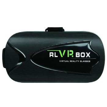 VR brilles uz galvas - RL VR BOX VR BOX, displeja izmērs 80, video ieeja: mobilais tālrunis, materiāls: plastika, svars 600 g