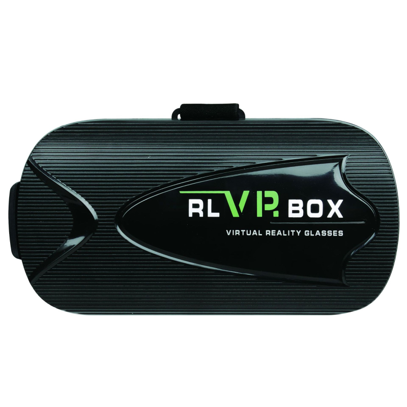 VR brilles uz galvas - RL VR BOX VR BOX, displeja izmērs 80, video ieeja: mobilais tālrunis, materiāls: plastika, svars 600 g