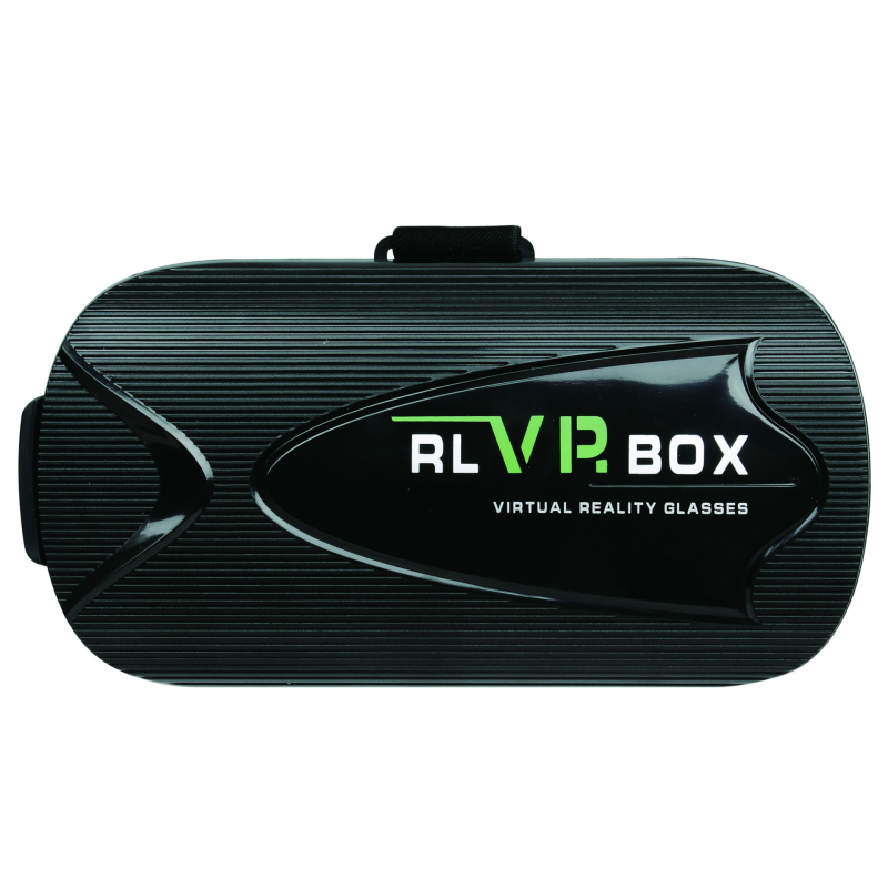 VR brilles uz galvas - RL VR BOX VR BOX, displeja izmērs 80, video ieeja: mobilais tālrunis, materiāls: plastika, svars 600 g