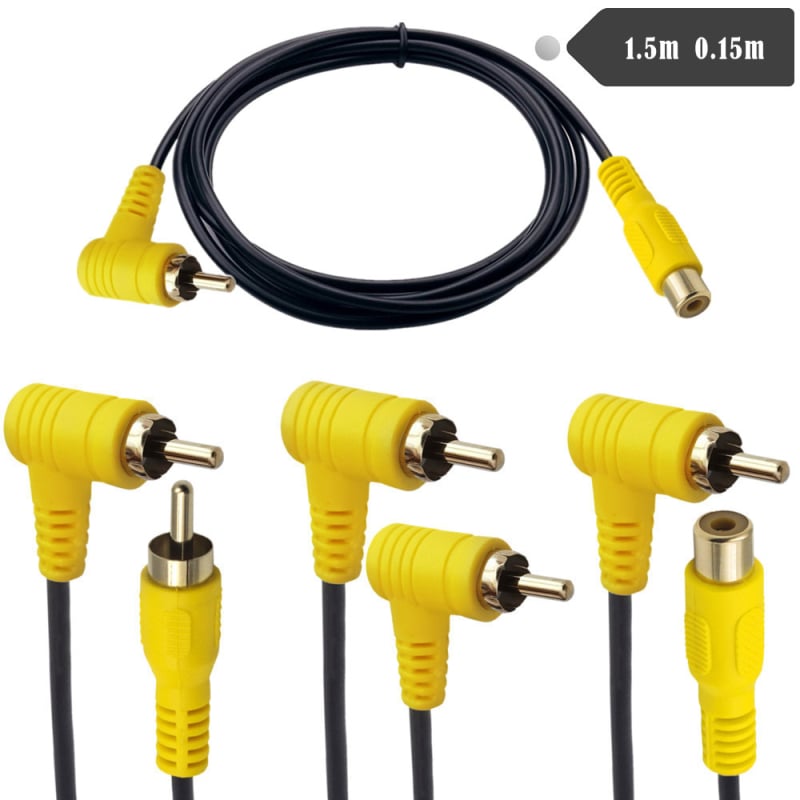 Adapter kabel – RCA s pravim kutem, muški i ženski priključci, Yirui YR-USB-B50, OEM dostupan