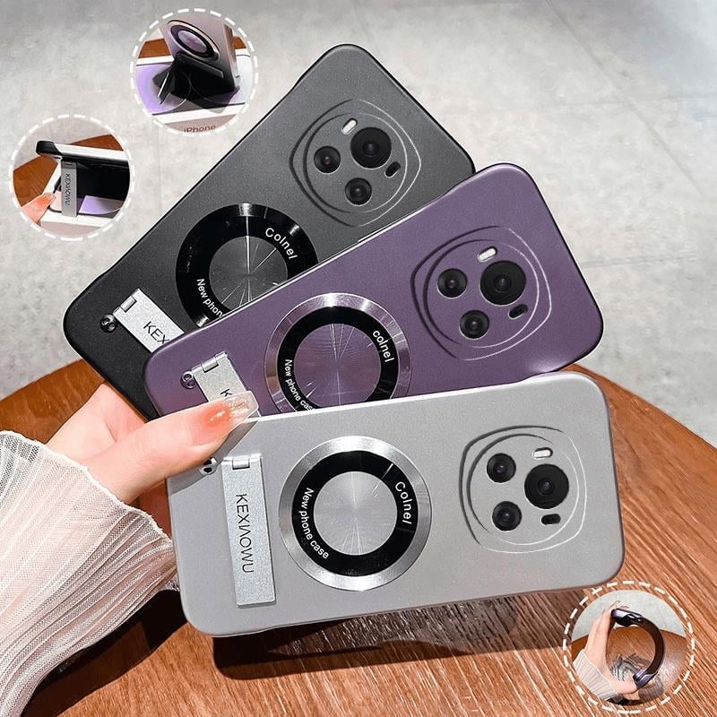 Защитен калъф за Honor Magic6 с тънък безрамков дизайн, против падане, с подставка, опростен стил