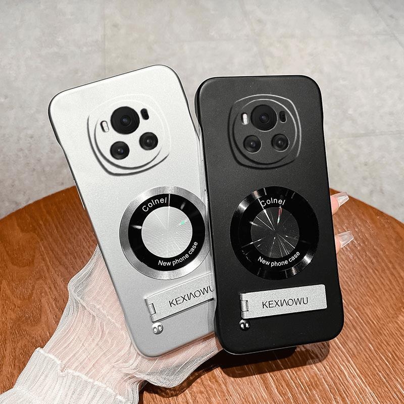 Защитен калъф за Honor Magic6 с тънък безрамков дизайн, против падане, с подставка, опростен стил