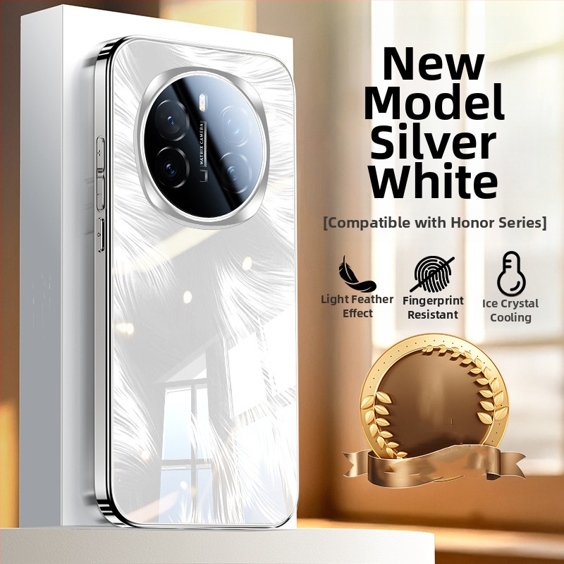 Θήκη τηλεφώνου Honor 400 Power Feather Electroplated Glass Mirror Surface GTPro Anti-Fall