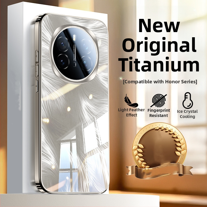 Θήκη τηλεφώνου Honor 400 Power Feather Electroplated Glass Mirror Surface GTPro Anti-Fall