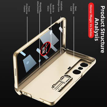 Pouzdro na telefón Glory Magic Vs - klapové puzdro s koženým vzhľadom, proti pádu, skladací dizajn, PC materiál