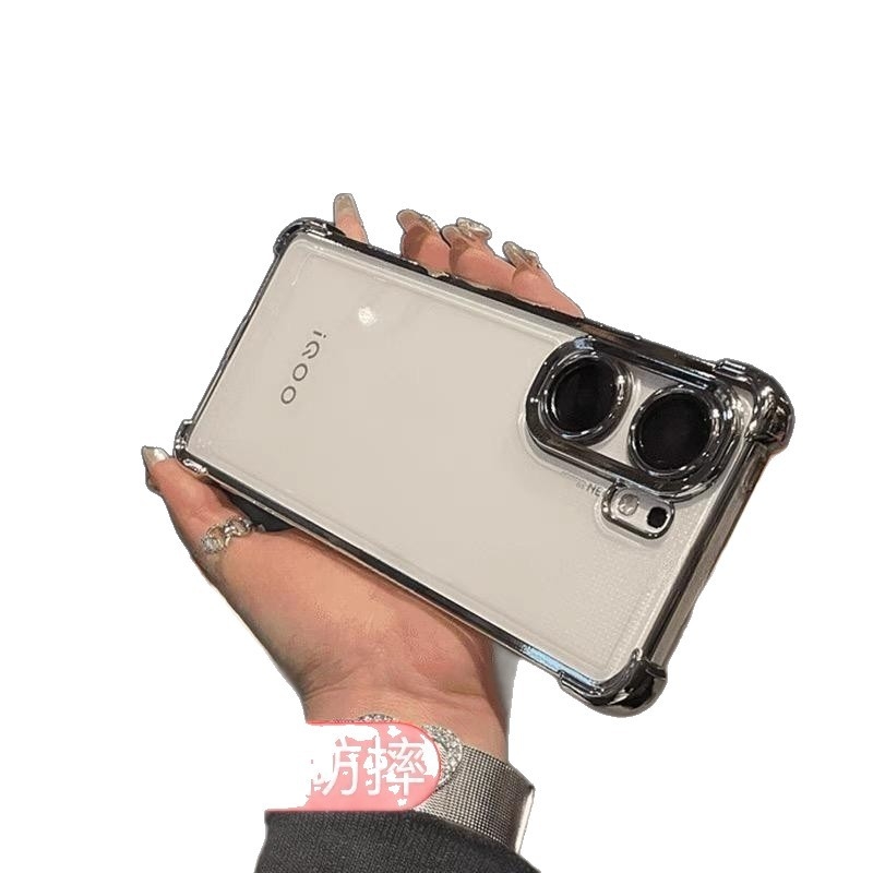 Tālruņa vāciņš – Silikons, Vienkāršs dizains, Četrkantīga kritiena aizsardzība, Saderīgs ar OPPO, Objektīva aizsardzība