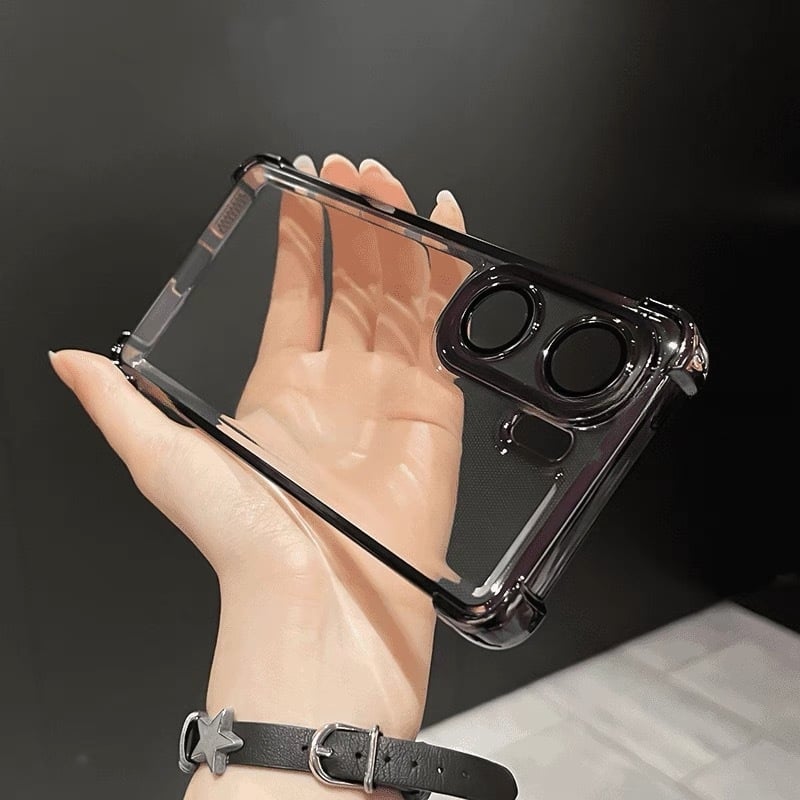 Tālruņa vāciņš – Silikons, Vienkāršs dizains, Četrkantīga kritiena aizsardzība, Saderīgs ar OPPO, Objektīva aizsardzība