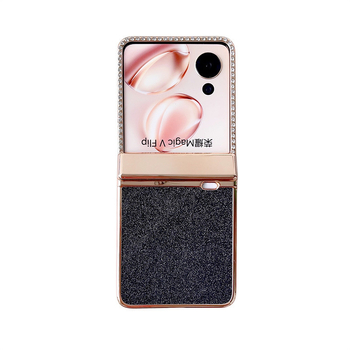 Husă pentru Honor Magic V Flip cu ecran pliabil, luciu electroplacat, acoperire completă, protecție antișoc, antiuzură și antiamprente