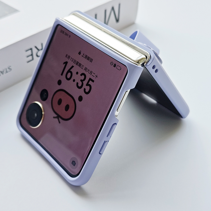 Tālruņa lieta ar rokas saiti Honor Magic V Flip2 – mākslīgā āda, matēts virsma, pilnīgs ciets vāciņš, pret kritieniem, pielāgošanas iespēja