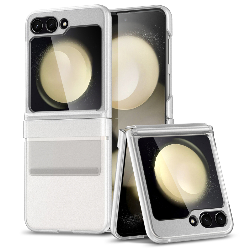 TPU aizmugurējais vāciņš Samsung Z Flip sērijai – viengabala aizsargkorpuss, izstrādāts ar injekcijas formēšanu, izturīgs pret kritienu, saderīgs ar Z Flip 4/5/6