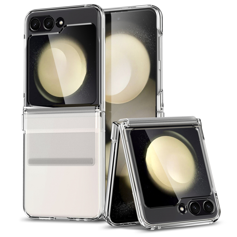 TPU aizmugurējais vāciņš Samsung Z Flip sērijai – viengabala aizsargkorpuss, izstrādāts ar injekcijas formēšanu, izturīgs pret kritienu, saderīgs ar Z Flip 4/5/6