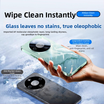 Tālruņa vāciņš ar pilnu pārklājumu, grezns stils, stikla materiāls, saderīgs ar Huawei