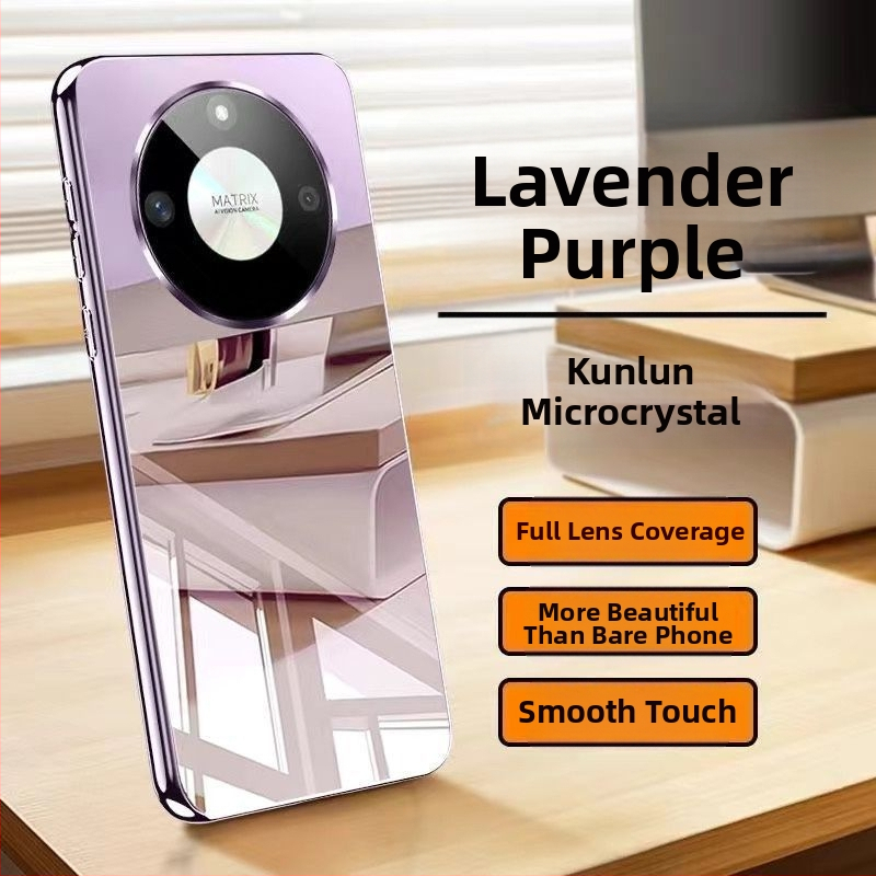 Tālruņa vāciņš ar pilnu pārklājumu, grezns stils, stikla materiāls, saderīgs ar Huawei