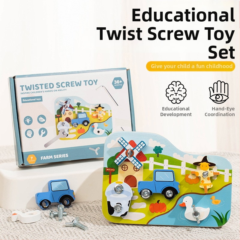 Švietimo medinės kaladėlės žaidimas žodžių dėliojimui vaikams 4–6 metų, iš klevų medienos, 0–38 dalys, spalvota pakuotė