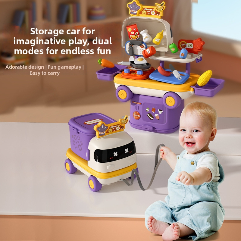 Rotaļu virtuves komplekts – plastmasas, izglītojošs un interaktīvs, piemērots 4–6 gadus veciem bērniem