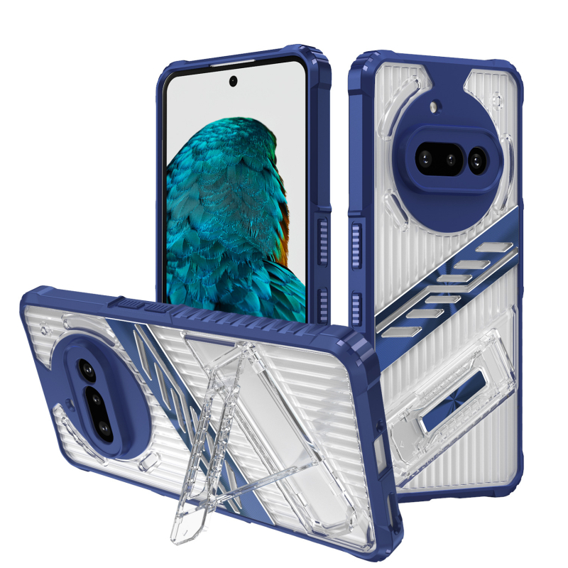 Θήκη Nothing Phone — μαλακό περίβλημα PC, με έγχυση, προστασία από πτώσεις, διαφανές στήριγμα