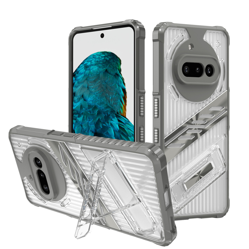 Θήκη Nothing Phone — μαλακό περίβλημα PC, με έγχυση, προστασία από πτώσεις, διαφανές στήριγμα