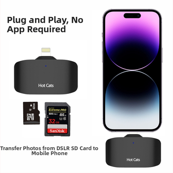 HOTCATS MK01 USB Type-C viacúčelový čítač kariet SD/TF – 3.0 rozhranie, určený pre počítač aj mobilný telefón