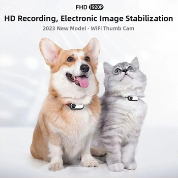 Камера за домашни любимци AL1001 с перспектива на котки и кучета — спортна камера, ABS корпус, 2.0 MP, персонализирано лого, 120 минути живот на батерията