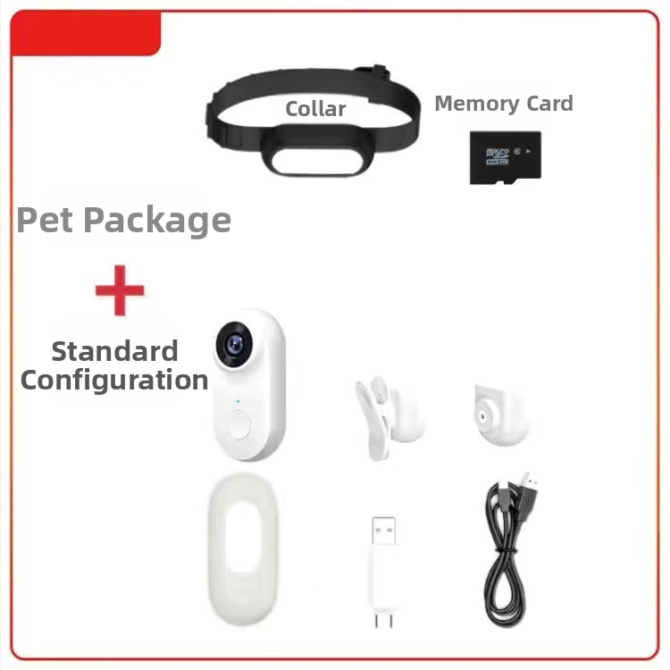 Камера за домашни любимци AL1001 с перспектива на котки и кучета — спортна камера, ABS корпус, 2.0 MP, персонализирано лого, 120 минути живот на батерията