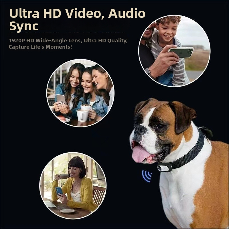 Камера за домашни любимци AL1001 с перспектива на котки и кучета — спортна камера, ABS корпус, 2.0 MP, персонализирано лого, 120 минути живот на батерията