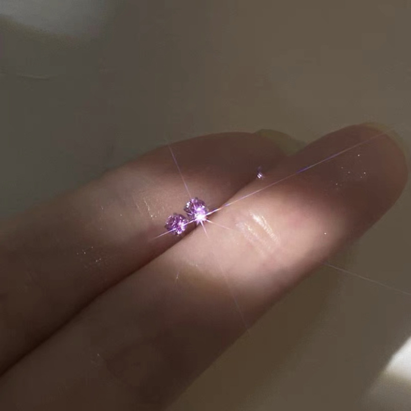S999 Sterling Silver Earbone studovi za žene, minimalistički i kompaktni, sitni šareni dijamanti za piercing uha, svestrane i luksuzne naušnice u Instagram stilu