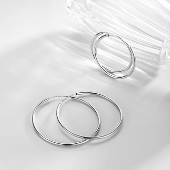 F136 Titanijeva legura – jednostavne kružne naušnice za žene – suptilan luksuz, elegantan stil, G23 titan oversized piercing naušnice