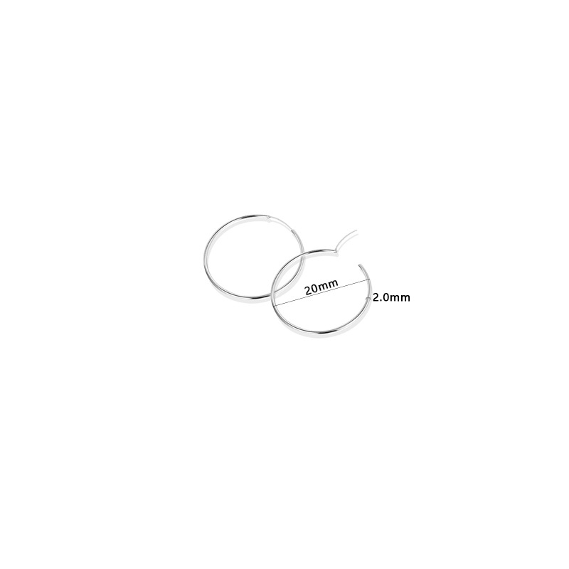 F136 Titanijeva legura – jednostavne kružne naušnice za žene – suptilan luksuz, elegantan stil, G23 titan oversized piercing naušnice