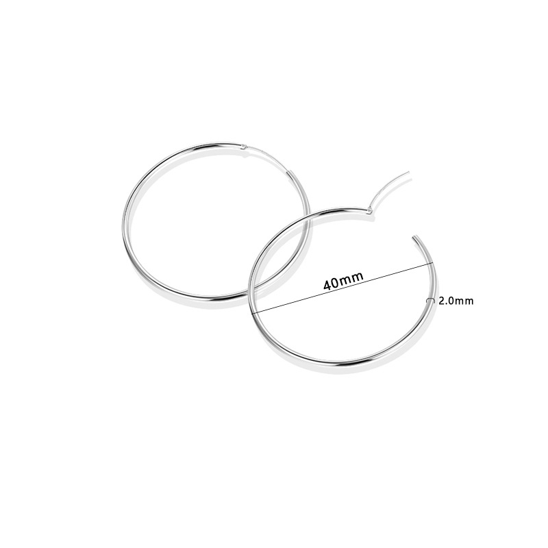 F136 Titanijeva legura – jednostavne kružne naušnice za žene – suptilan luksuz, elegantan stil, G23 titan oversized piercing naušnice