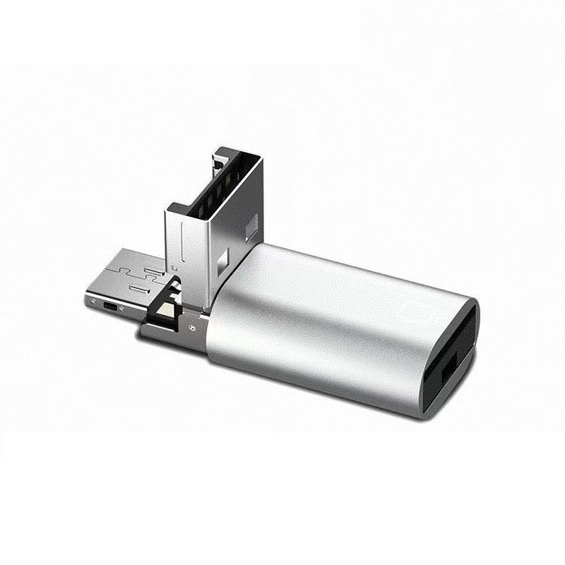 TF čitač kartica 2 u 1 s USB, Type-C i Lightning sučeljima za mobitele i tablete