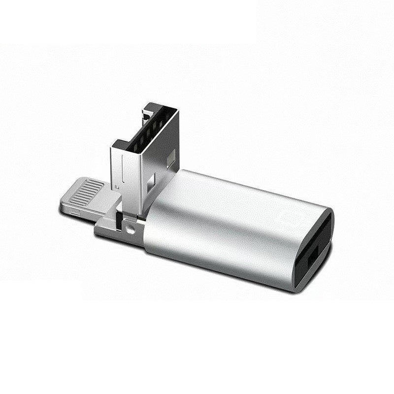 TF čitač kartica 2 u 1 s USB, Type-C i Lightning sučeljima za mobitele i tablete