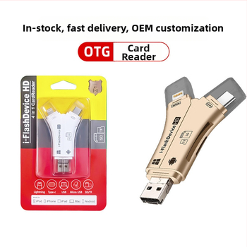 Mini OTG 4-in-1 čitač kartica za Apple uređaje — USB 2.0 podrška SD/TF