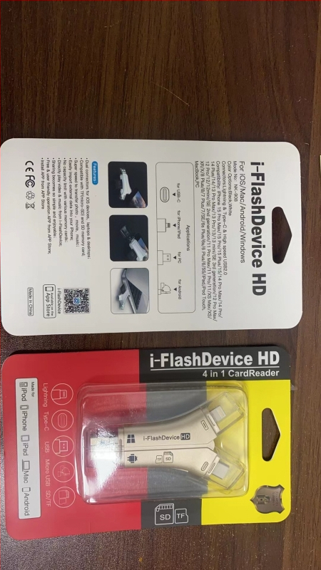 Mini OTG 4-in-1 čitač kartica za Apple uređaje — USB 2.0 podrška SD/TF