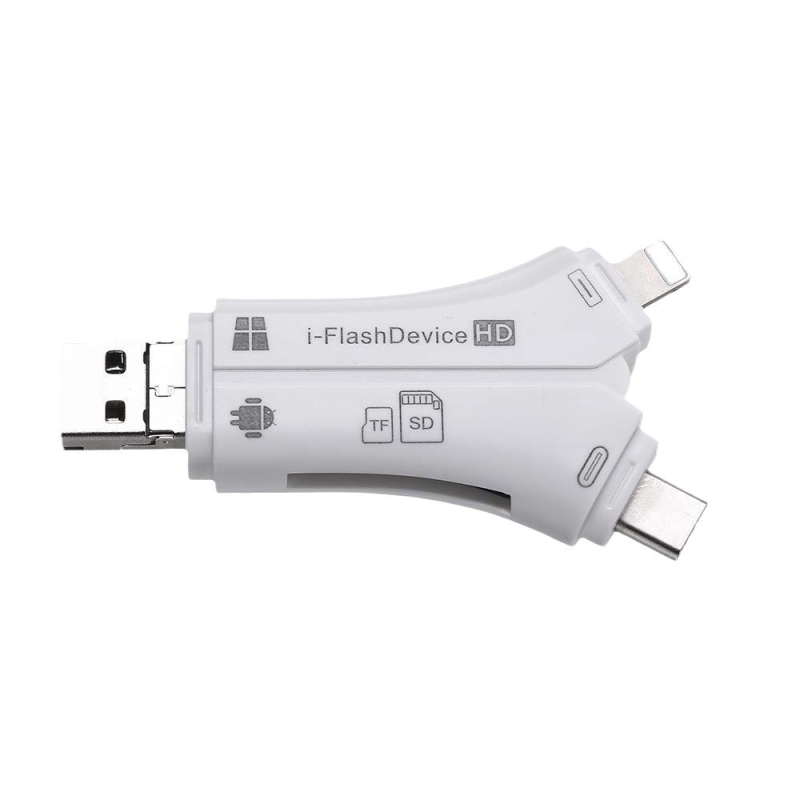 Mini OTG 4-in-1 čitač kartica za Apple uređaje — USB 2.0 podrška SD/TF