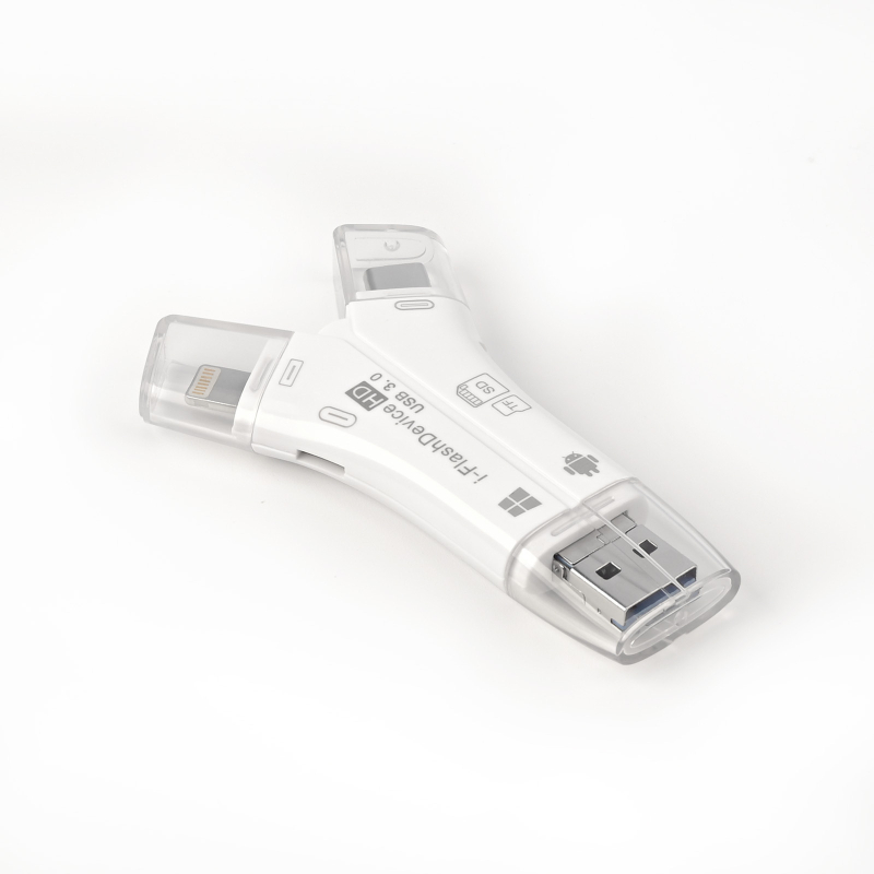 Mini OTG 4-in-1 čitač kartica za Apple uređaje — USB 2.0 podrška SD/TF