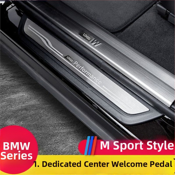 Kinracdine nerūsējošā tērauda praga līstes BMW 3. sērija, 5. sērija, X3/X5/X6 ar automātisko transmisiju